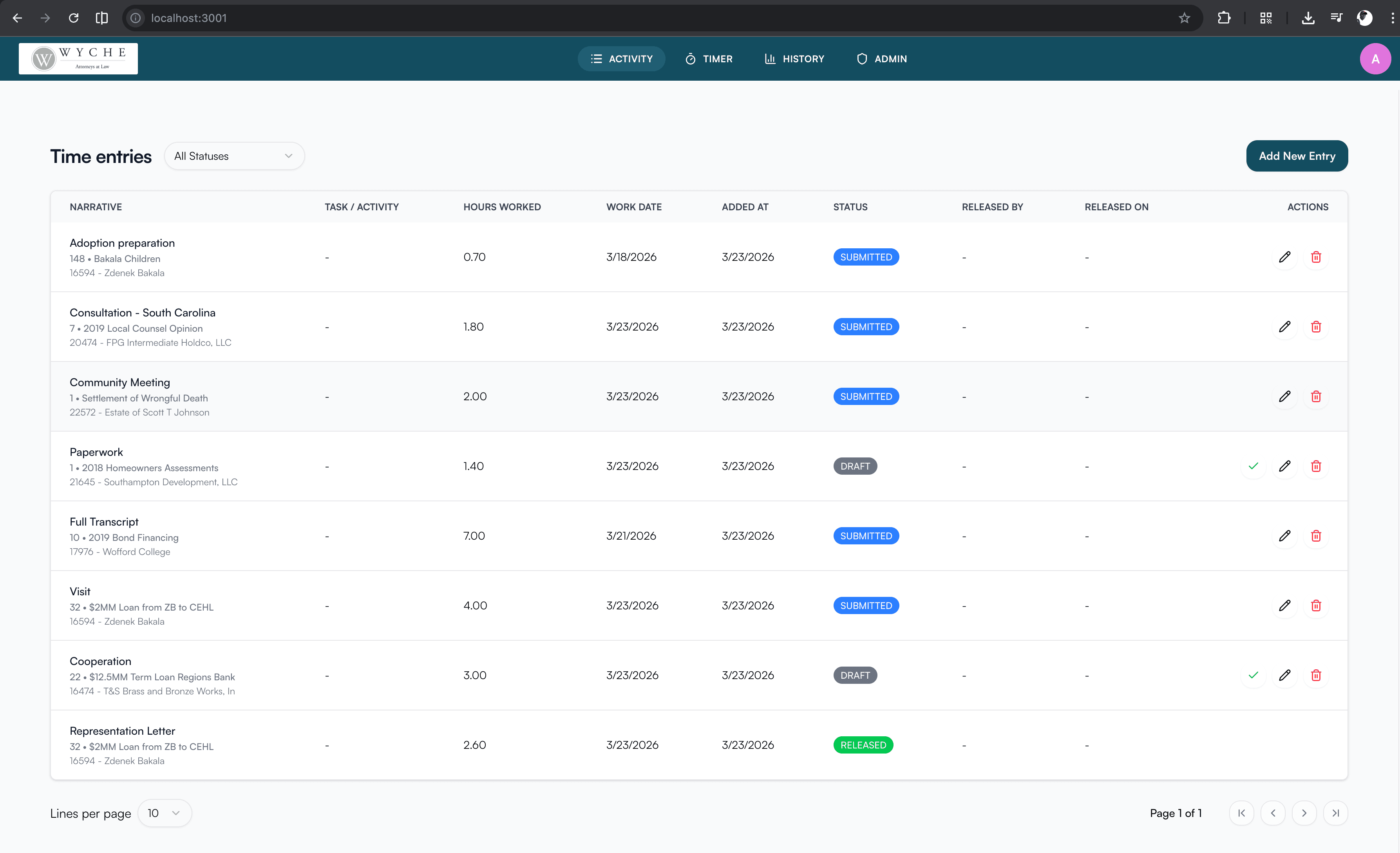 TimeTracker preview